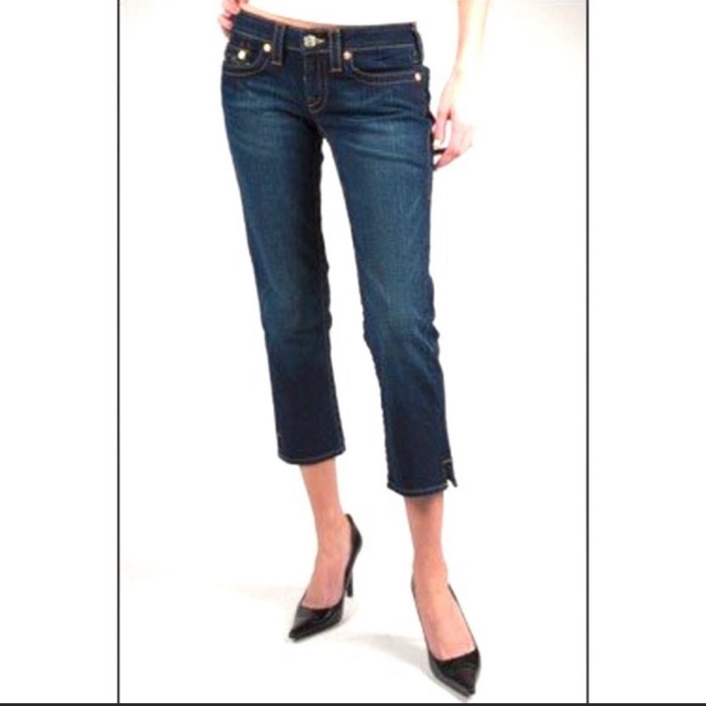 True Religion Crop Kate Jeans Medium Wash